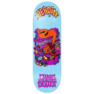 Heroin Skateboard Deck Craig Questions Scrap Metal 10" x 32.25"