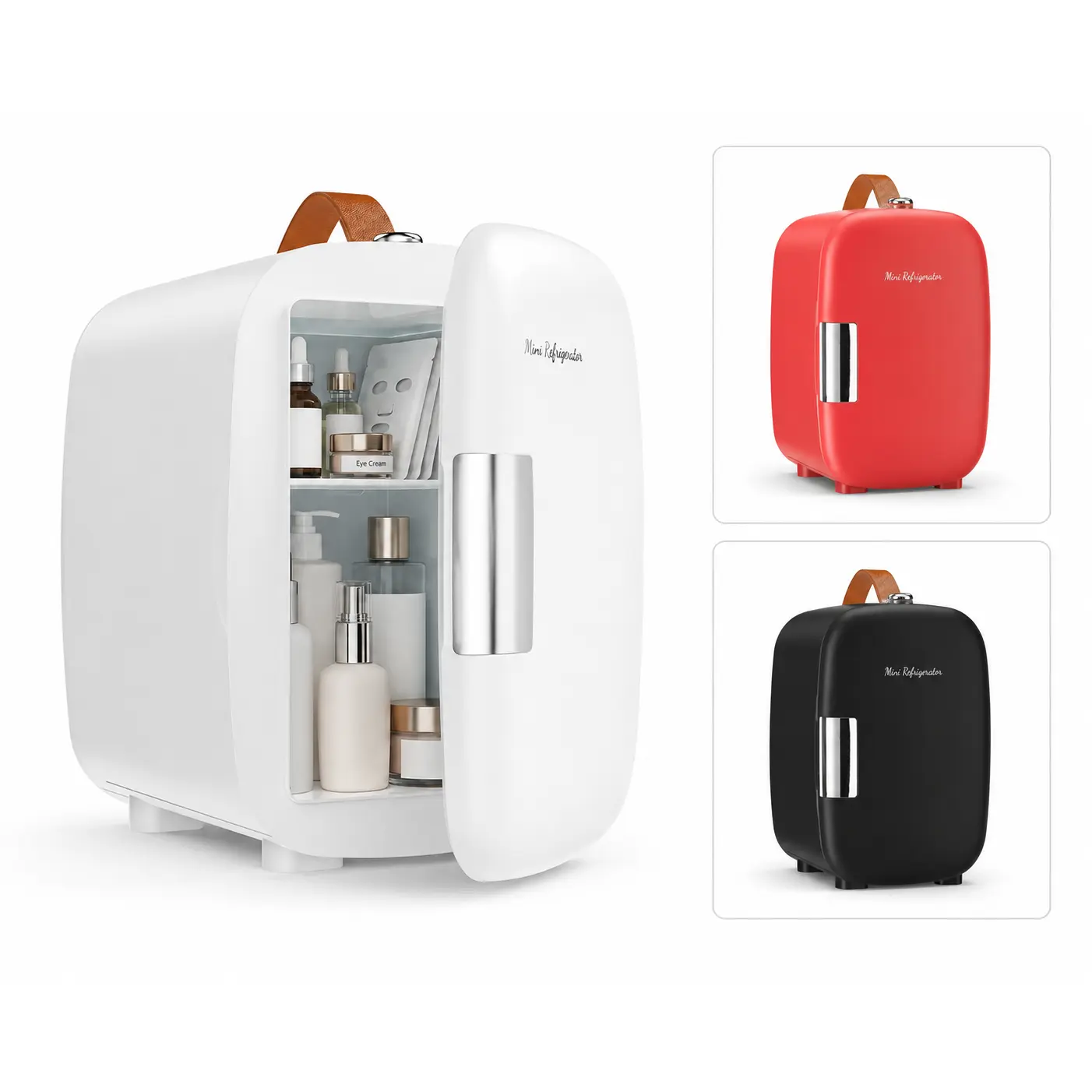5L Mini Refrigerator Compact Fridge for Skincare Food and Beverage Storage Portable Small Cooler for Bedroom Office and Travel