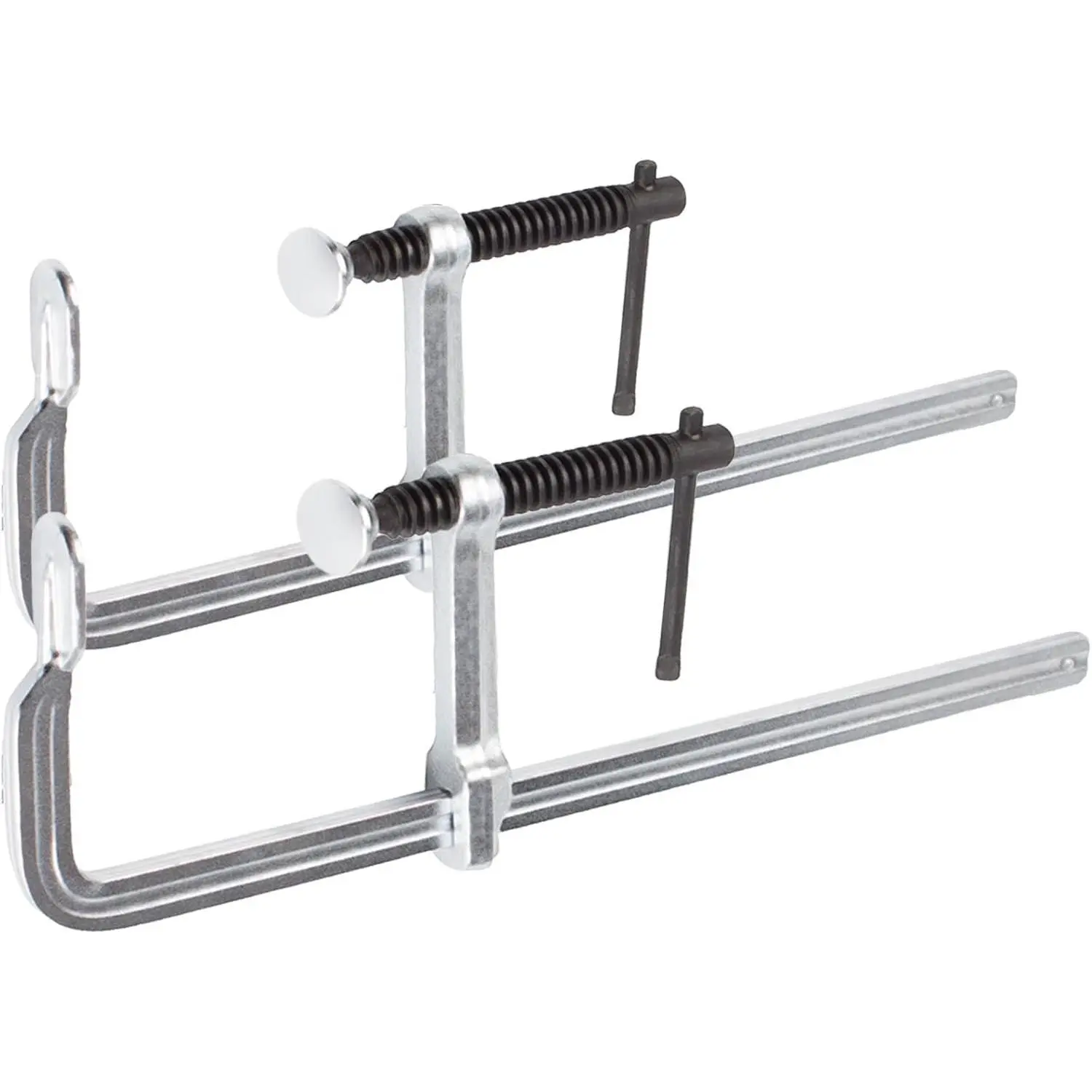 Heavy Duty Welding Bar Clamps (2-Pack), 12-In Drop Forged Steel with 3-In Throat Depth, Adjustable Swivel, 450 Lbs Clamping Pressure, Secure Grip on Metal and Wood, Built for Woodworking Tasks