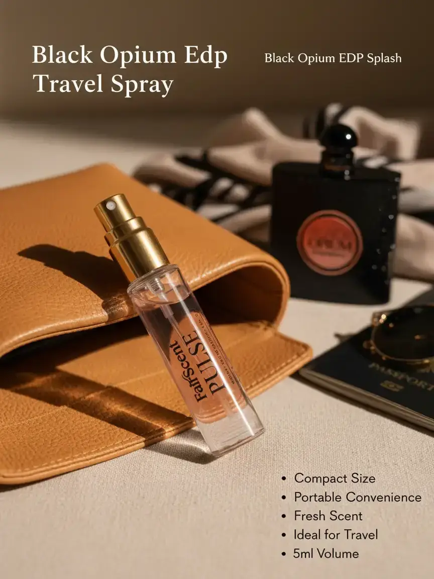 FairScent 5ml Travel Atomizer | Warm Coffee & Vanilla Gourmand EDP | An Elegant Women's Fragrance and Daily Wear Signature Scent, Adults, Cedar