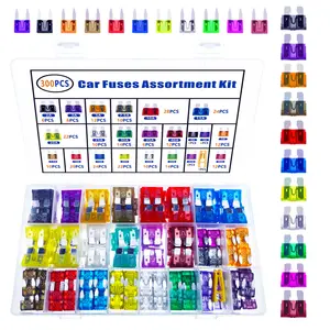 Mixed Size Car Fuse Assortment Kit, Car Fuse Assortment Kit, Auto Circuit Fuse with Storage Box, Car Fuse Assorted Kit, Car Fuse Replacement