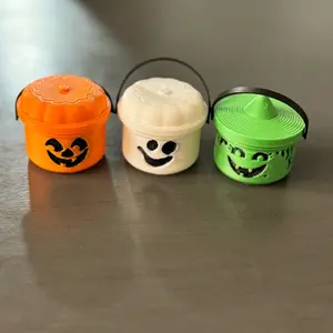 Nostalgic Mini Boo Buckets for Halloween Decor