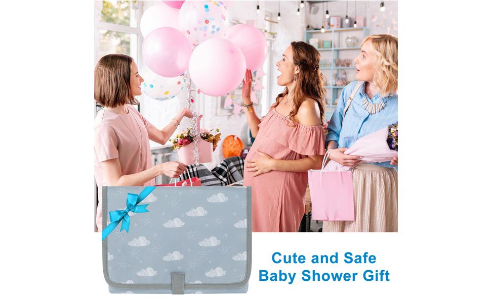 Mother's Day Portable Diaper Changing Pad, Waterproof Baby Changing Mat, Foldable Travel Diaper Changing Pads for Baby, Baby Essentials Shower Registry Gifts