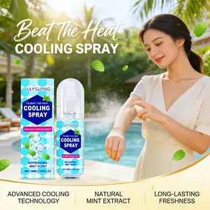 50ML Outdoor Cooling Spray, Portable Summer Body Refreshing Mist, Long-Lasting Cool Mint Scent, Essential for Outdoor Travel, Suitable for All Skin Types