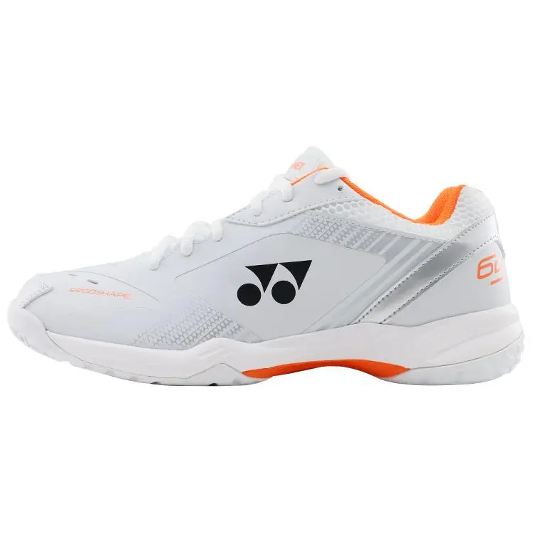 YONEX 65 Series Low-Cut Badminton Athletic Shoes for Men and Women, Breathable Synthetic Leather, White