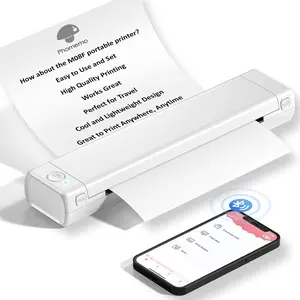 Phomemo-M08F (letter)  Portable Wireless Travel Printer, Print Anywhere.MO8F-Letter Bluetooth Mobile Printer Supports 8.5"X 11" US Letter, Inkless Thermal Compact Printer, Compatible with Android and iOS Phones and Laptops