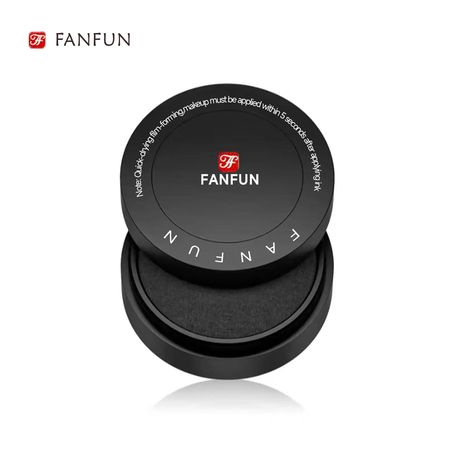 fan fun Lower Eyelash Stamp Ink Pad Refill, 10g Waterproof & Long Lasting Cosmetic, Anti-Smudge Makeup in Ink-Black or Brown, Lower Lashes, Commuting