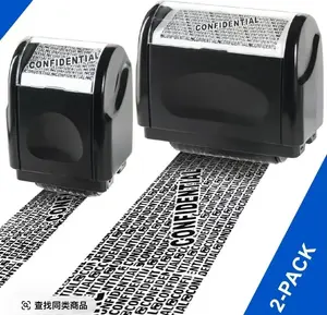 2 Pack Privacy Roller Stamp | 100m Long-Lasting Roll | Address/Billing Info Blocker | Perfect Christmas Gift | Home & Office Mailing Essentials