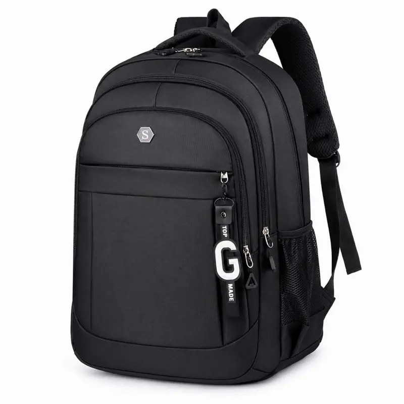 Unisex Adult High-Capacity Travel Laptop Backpack, 20-39L Waterproof Oxford Casual Business Bag Built-In Organizer, Fits 15.6” Laptop, Lightweight Female School & Work Backpack