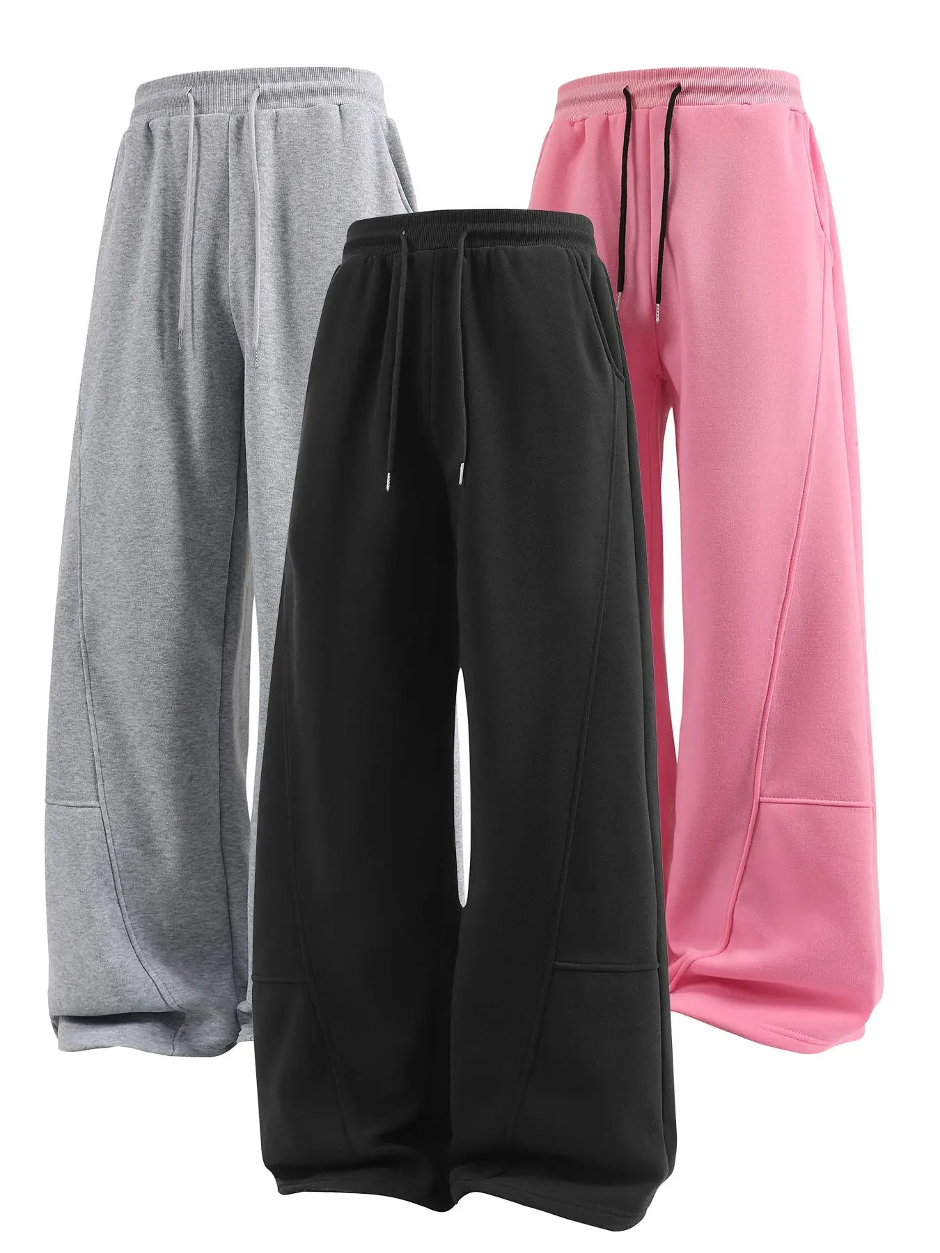 Unisex Baggy Sweatpants, Casual Wide-Leg Joggers with Pockets and Drawstring Adjust for Loose Fit Freedom, Athletic Jogger Pants, Men's Sweatpants, Casual Streetwear Joggers Casual Comfy Jogger Casual Sporty Joggers