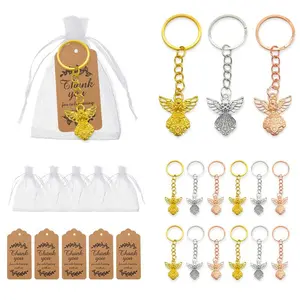 Butterfly Angel Wings European Style Keychain Accessories Decorative Items DIY Pendant Party Decoration Supplies