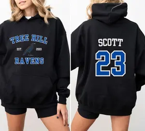 T HILL RAVENS Hoodie, Unisex Heavy Blend Hooded Sweatshirt, One Tree Hill, Nathan Scott, 23, North Carolina, Oth Gifts, Tree Hill Merch - Double Sided - Double Sided