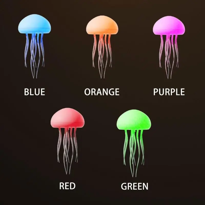 7-Color USB-Powered Floating Tentacle Pendant, ABS Jellyfish Design with Intelligent Voice Control, Full-Color Gradient Colorful Decorative Lights for Home Festive Party Decorations, Rainbow Led Light, Colored Decorative Lights