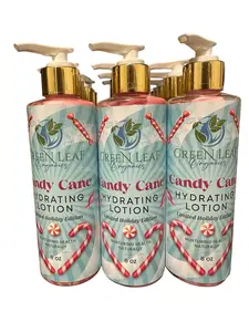 Candy Cane Moisturizing Body Lotion Smells of Peppermint for the Holidays Limited Edition Body Care Coconut