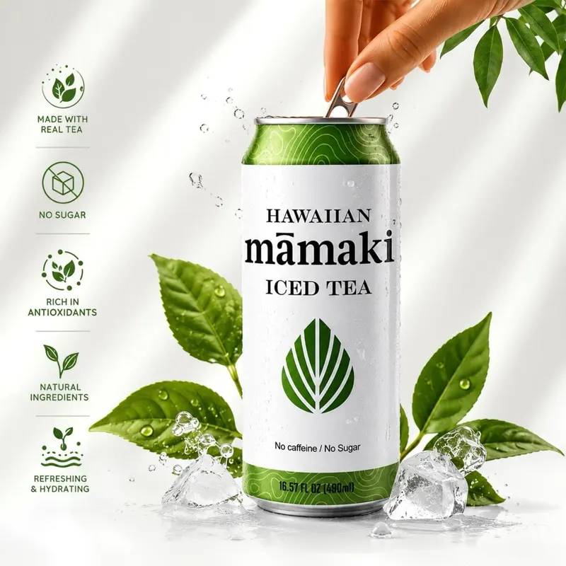 Mamaki Tea from Hawaii - Caffeine Free 2oz Organic Loose Leaf Tea with Indigenous Hawaiian Herbal Tea Benefits - Natural, Beverage