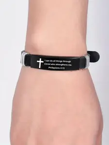 Bible faith wristband, engraved wristband suitable for daily wear, vacation and dating occasions, is also a surprising and exquisite small gift