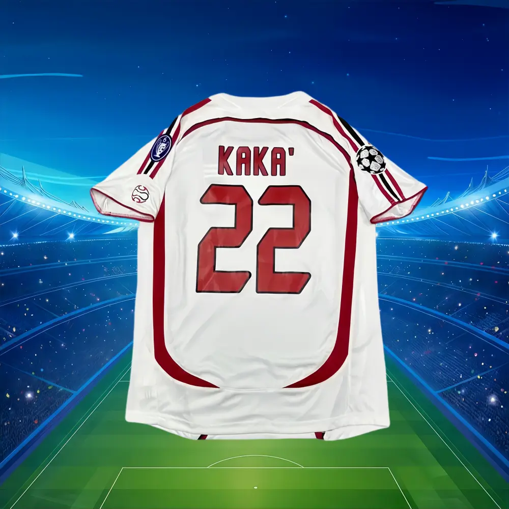 06-07 Season Away White Kaka #22 Short-Sleeve Soccer Jersey
