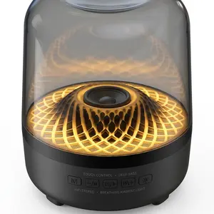 Bluetooth Soundbar With Breathing Lamp Subwoofer Hi-Fi Stereo Sound For Gaming Room Home Theater Decoration