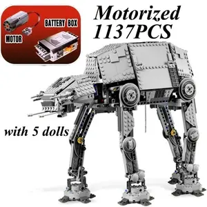 2026 New Electric At-At Model Kit, 1137 Pieces Assembly Toy, Walking At-At, Perfect Gift for Birthday/christmas