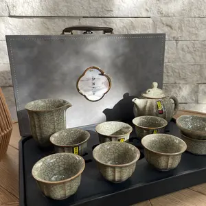 Flower shape gift tea set