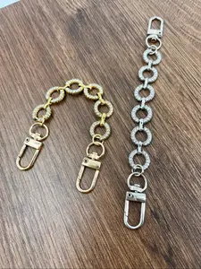 Elegant Rhinestone Decorated Bag Chain Extender, European Style Round Ring Design, Perfect Accessory for Handbags & Purses, Elegant Chain Strap, Bag Chains for Handbags