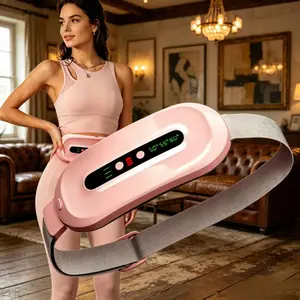 Menstrual Heating Pad, Intelligent Uterus Warming Waist Belt, Vibrating Abdominal Massager, Wireless Waist Massager for Women