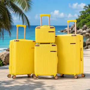 3pcs Luggage Set with Toiletry Bag — Durable Travel Essentials, Carry-On Suitcase with 360° Dual-Spin Wheels