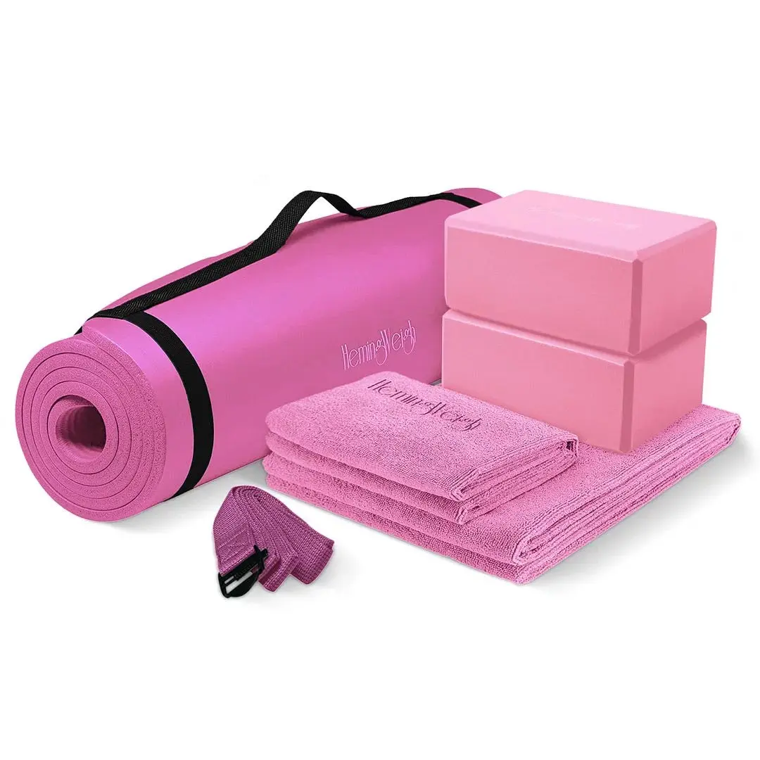 Ultimate Pink Yoga Mat Set