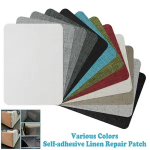 2pcs Linen Repair Patches, Self-Adhesive Fabric Patch for Sofas, Couches, Furniture, Tote Bags & Car Seats, Easy DIY Repairs