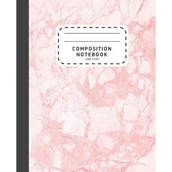 Composition Notebook: Pink Marble Wide Ruled Composition Notebook - Notebook For School -- Shabibuz Huncle, Paperback