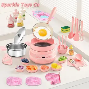 Children's Cooking Set - A truly safe mini kitchen set with a children's set for making real food, Kitchen toy gifts suitable for girls and boys  Montessori kitchen toys for toddlers kids gifts for girls kid play sets miniature things kitchen play set