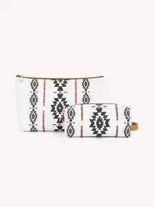 Boho Style Ethnic Pattern Makeup Bag Set, Multi-size Zipper Makeup Bag, Cosmetic Storage Bag, Versatile Storage Bag for Travel & Daily Use, Cosmetic Pouch, Travel Cosmetic Bags, Makeup Organizer, Handheld Cosmetic Pouch, Travel Essentials