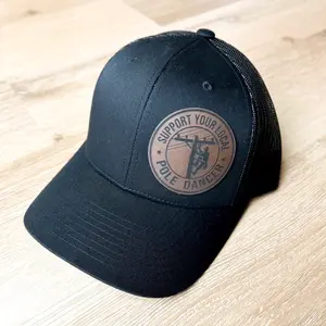 Blue Collar Worker Leather Patch Hats