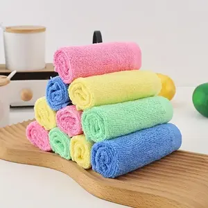 1 PACK OF 5 SUPER ABSORBENT WOOD FIBER DISHWASHING CLOTH - Non-stick, durable, multi-purpose cleaning cloths, soft color, no lint, suitable for kitchen and living room use, Kitchen Dish Cloths