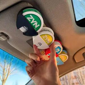 Universal car zyn Holder Visor Clip ,Durable Materia, Easy Access , Essential Gift for Boyfriends or Husbands, Also Great for Free Storage , Perfect for Cars, Trucks, SUVs fathersdaygiftideas pouch Sleek 3D-Printed Holster
