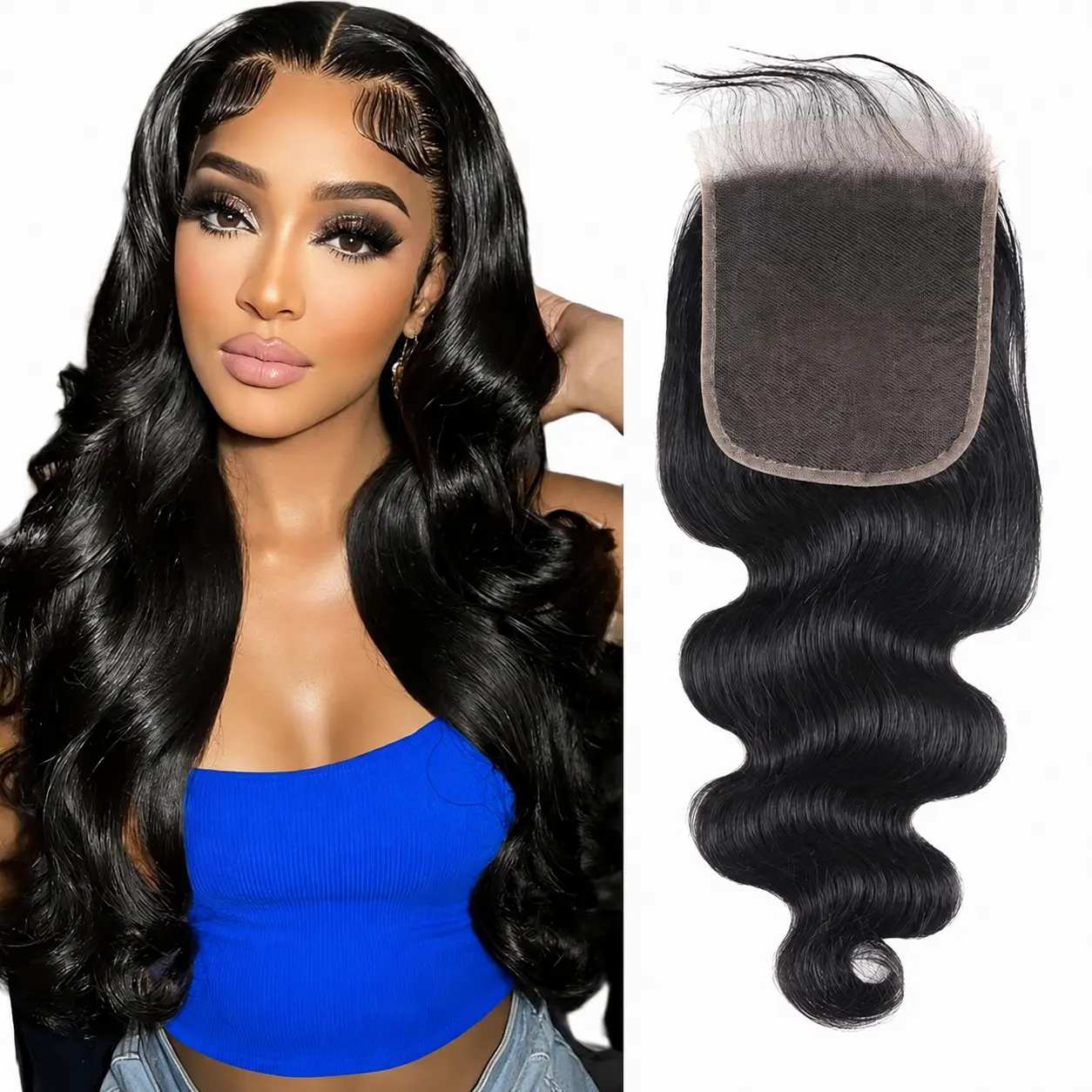 【New Store Special】2x6/4x4 HD Lace Straight & Body Wave Human Hair Closure/Frontal Only, Pre-Plucked Invisible Lace