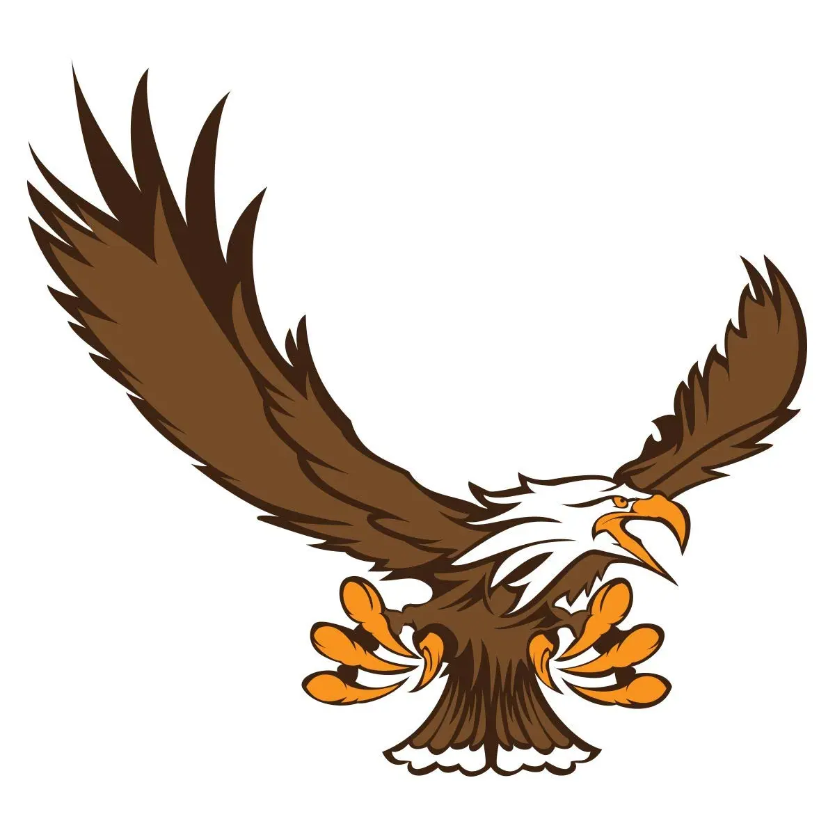 Eagle Mascot Body Decal Temporary Tattoos, 25-Piece Set - Face+Hand Friendly for All Skin Types, School Spirit & Game Day Accessories, Eagle Decal Temporary Tattoos, Ingredients, Adults, Sports Team Temporary Tattoos