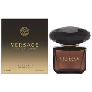 VERSACE Crystal Noir Gardenia Women's Fragrance, Floral EDT with Amber Base - Amber, Elegant, Modern Women's Fragrance, 3.0 fl oz, New Box, Amber Women's Fragrance
