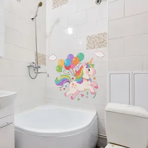 A set (30*30cm) of colorful balloons and unicorn luminous wall stickers for decorating festival home, living room, bedroom, and corridor background walls, Decorative Stickers, Decoration Items, YCG20149