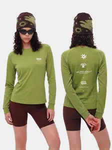 Aelfric Eden Breezy Slim Urban Run Long Sleeve Tee Slim Fit Raglan Sleeve Quick-Dry Tech Fabric Casual Top, Outdoor Sportswear, Quick Drying Top Fitness T Shirt Athletic T Shirt