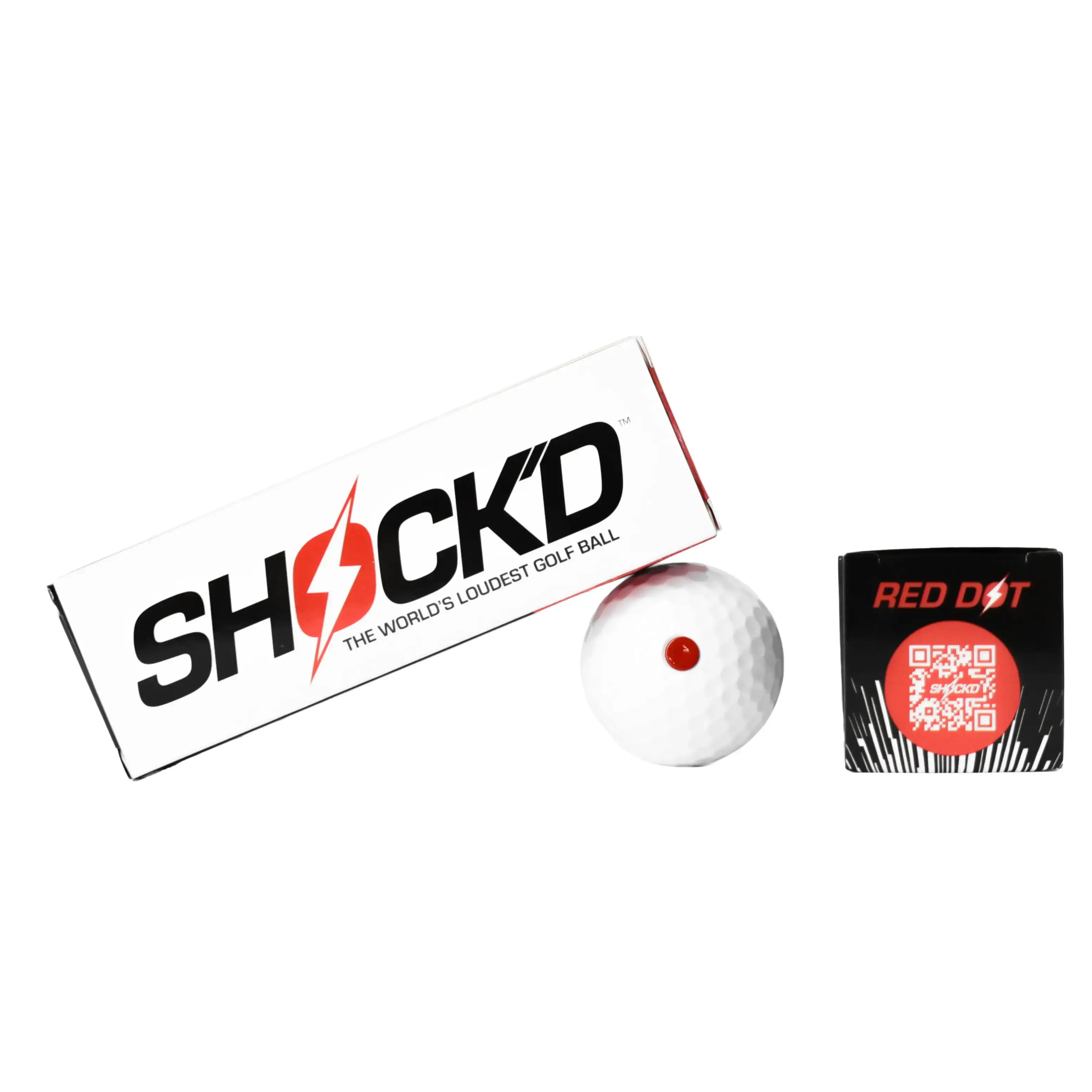 SHOCKD Golf Balls  Worlds LOUDEST Golf Ball  Viral Prank Golf Ball Red or White Incognito Version
