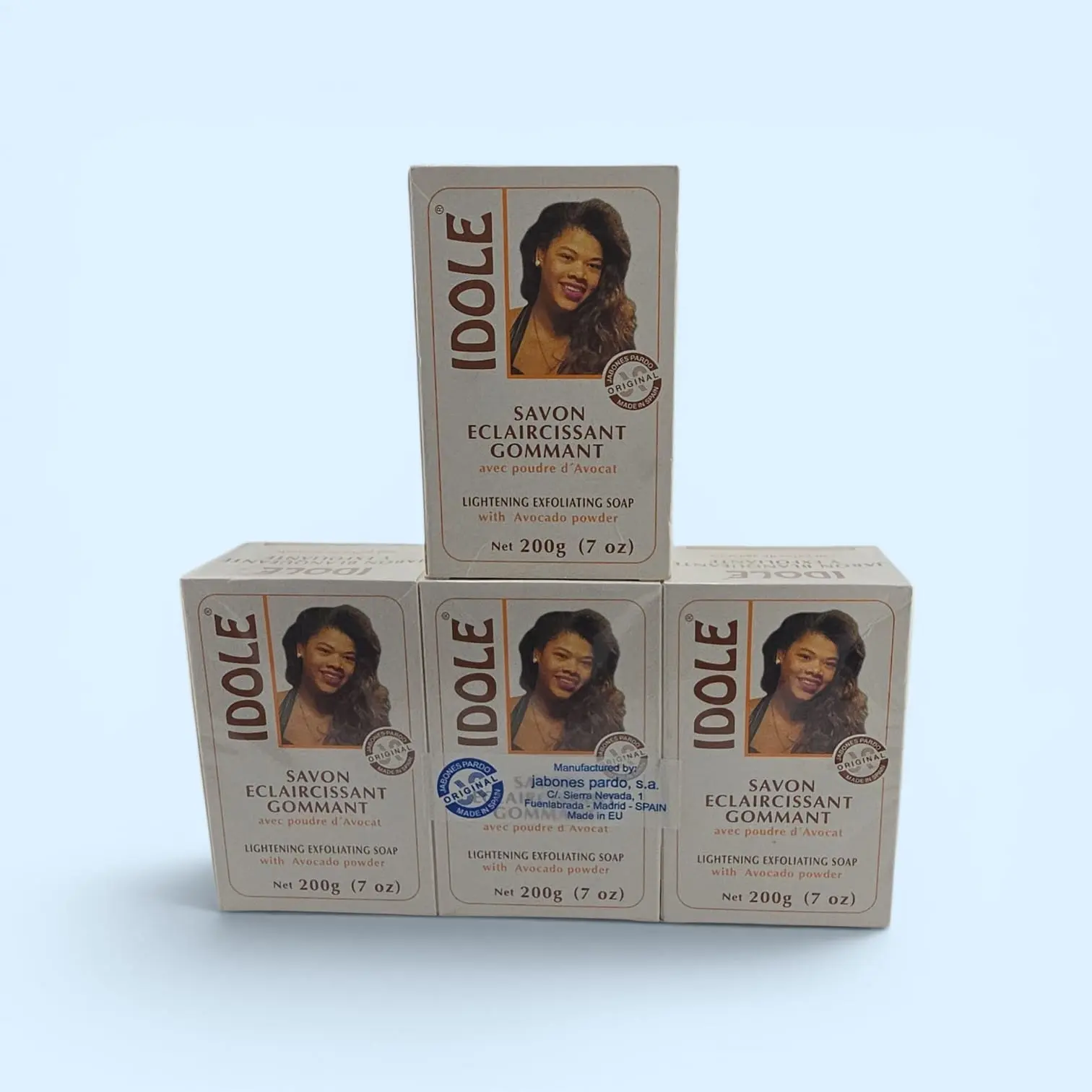 IDole 3 pcs Exfoliating & Brightening Skin Repair Soap with Avocado Powder 7 oz each for Radiant Skin Care