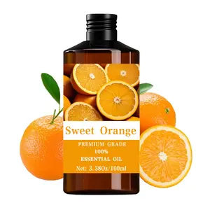 Sweet Orange Essential Oil 100ML/3.38oz, 100% Care Grade, Hair & Skin Care, Massage, Diffuser Humidifier, Natural Scent, Scented Body Oils, Long-Lasting Moisturizing