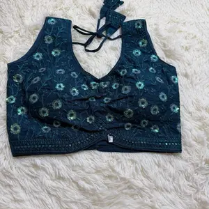 Designer blouse with beautiful embroidery work perfect to mix match tour saree or lehnga