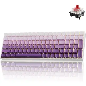 ZORNHER ZH100 Wireless Mechanical Keyboard 98 Percent with Number Pad Pink Cute Creamy Keyboard for Girls Full Size Girly Kitty Gaming Keyboard Meow Meow Squad Keycaps Creamy Souding Linear Switches summervibes