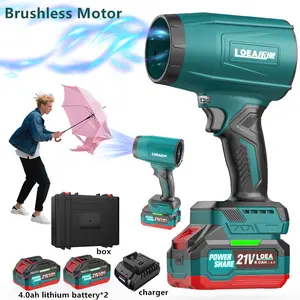 LOEA Turbo Jet Blower,Leaf Blower, Violent Turbo Fan,Brushless Pure Copper Motor,Car Drying After Wash,Handheld Snow Blower,Cordless Turbo Power AirDuster,Home lmprove,Garden Mainte