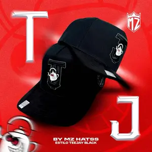 MZ Hats - Estilo Teejay Black Cap with Unique Logo Design and Comfortable Fit