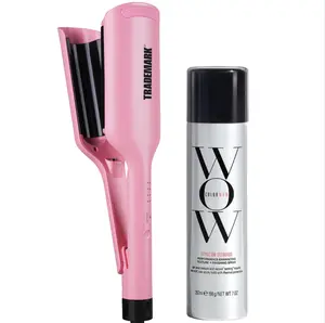Trademark Babe Waves X Hair Waver & Texturizing Spray for Effortless Waves with Hold and Texture - Pink