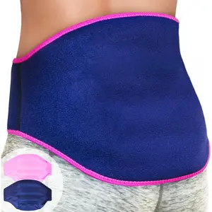 Reusable Magic Gel Ice Pack 2-Pack (2 Pieces) – Breathable Lower Back Wrap with Compression Strap, Flexible Fit, Microwave Safe for Hot/Cold Therapy Relief of Lower Lumbar, Sciatic Nerve Pain