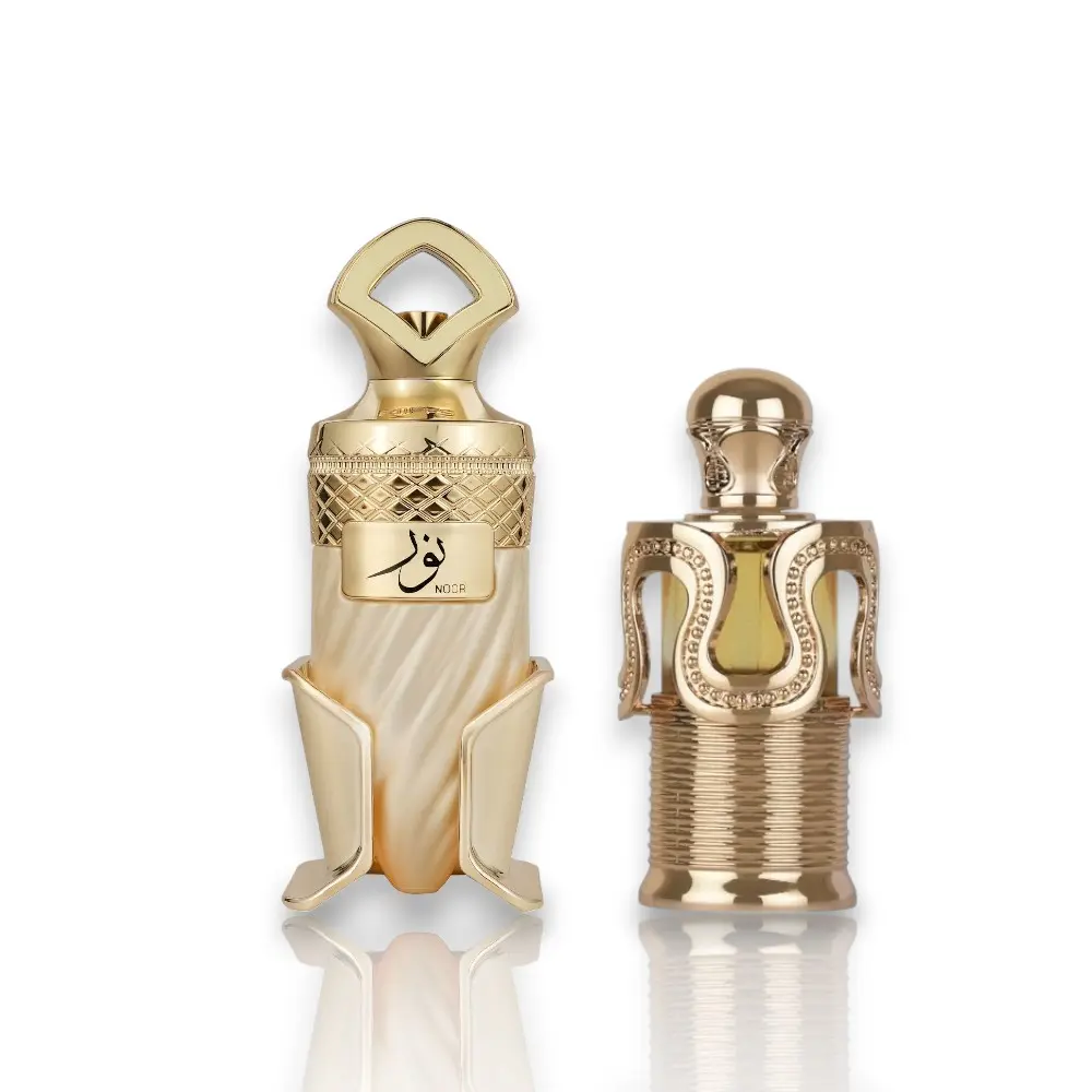 Lattafa Maitha Oil + Riifs Noor Women's Fragrance Bundle, 100 ml EDP Spray Bottle + 20 ml Oil, Long Lasting Perfume with Adjustable Concentration, Delightful Scents of Caramel-Sweet, Milk & Vanilla Notes